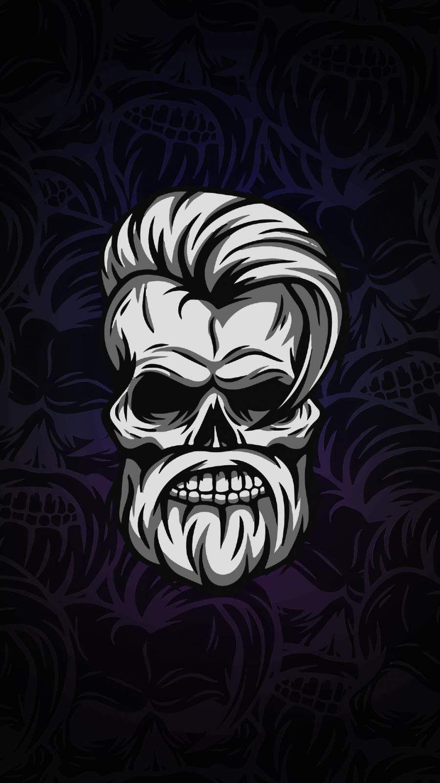 900x1600 iPhone wallpaper. Skull wallpaper, Beard wallpaper, Skull wallpaper iphone