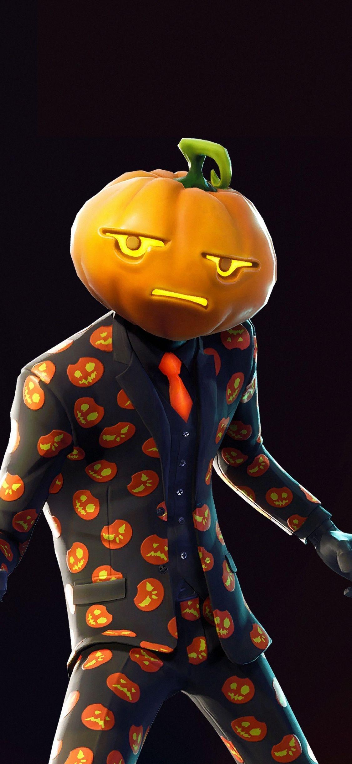 1125x2436 Halloween, pumpkin, pumphead, skin, Fortnite, 1125x2436 wallpaper. Wallpaper, Fortnite, Free HD wallpaper