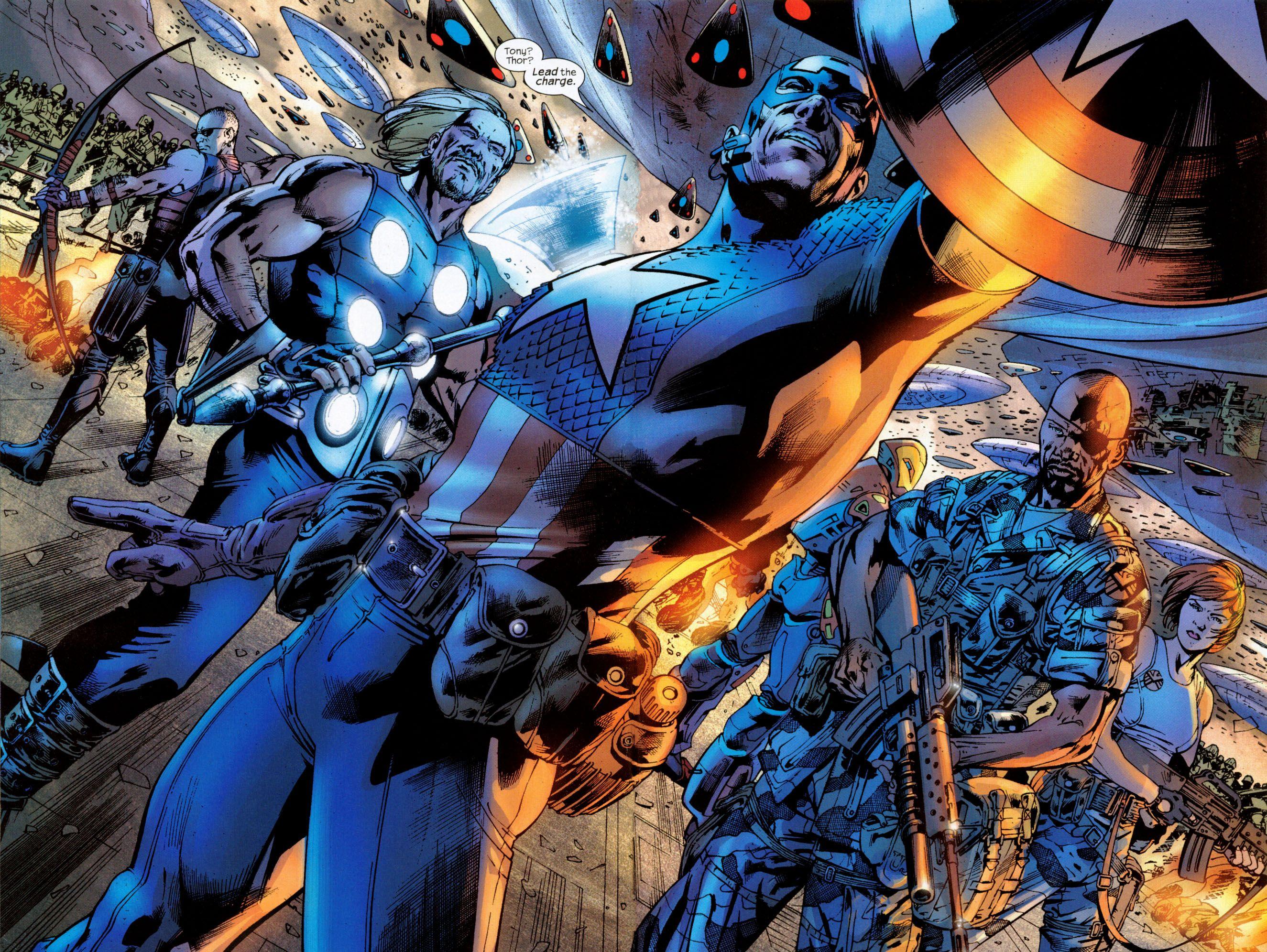 2650x1992 Comics Avengers The Avengers Hawkeye Thor Captain America Nick Fury Black Widow HD Wallpaper Background Image