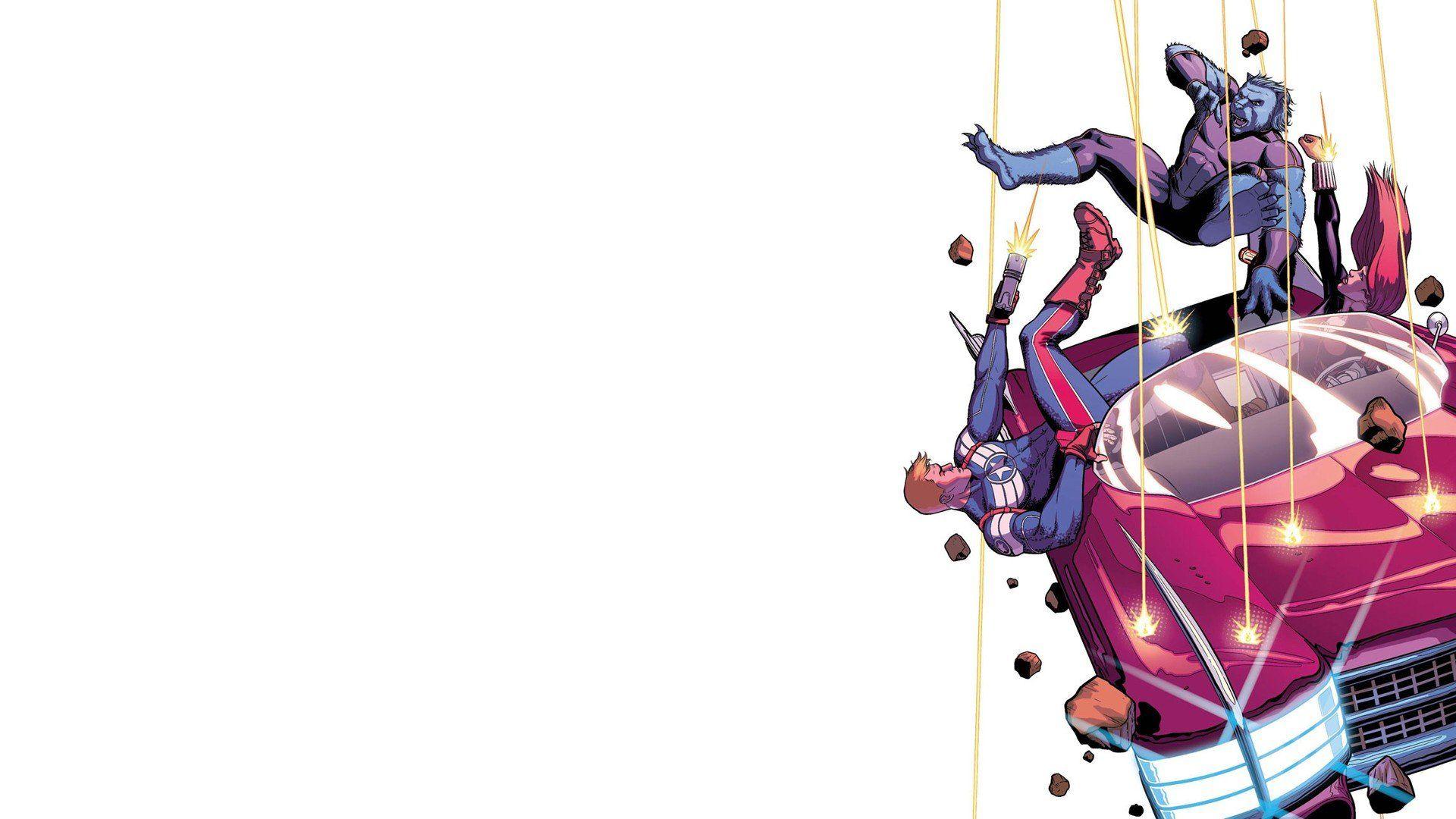 1920x1080 Comics Black Widow Steve Rogers Secret Avengers Hank McCoy (Beast) wallpaperx1080