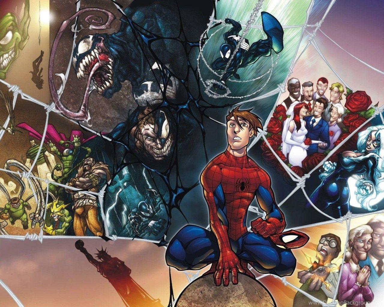 1280x1024 Doctor Octopus Green Goblin Marvel Comics Spider Man Venom. Desktop Background