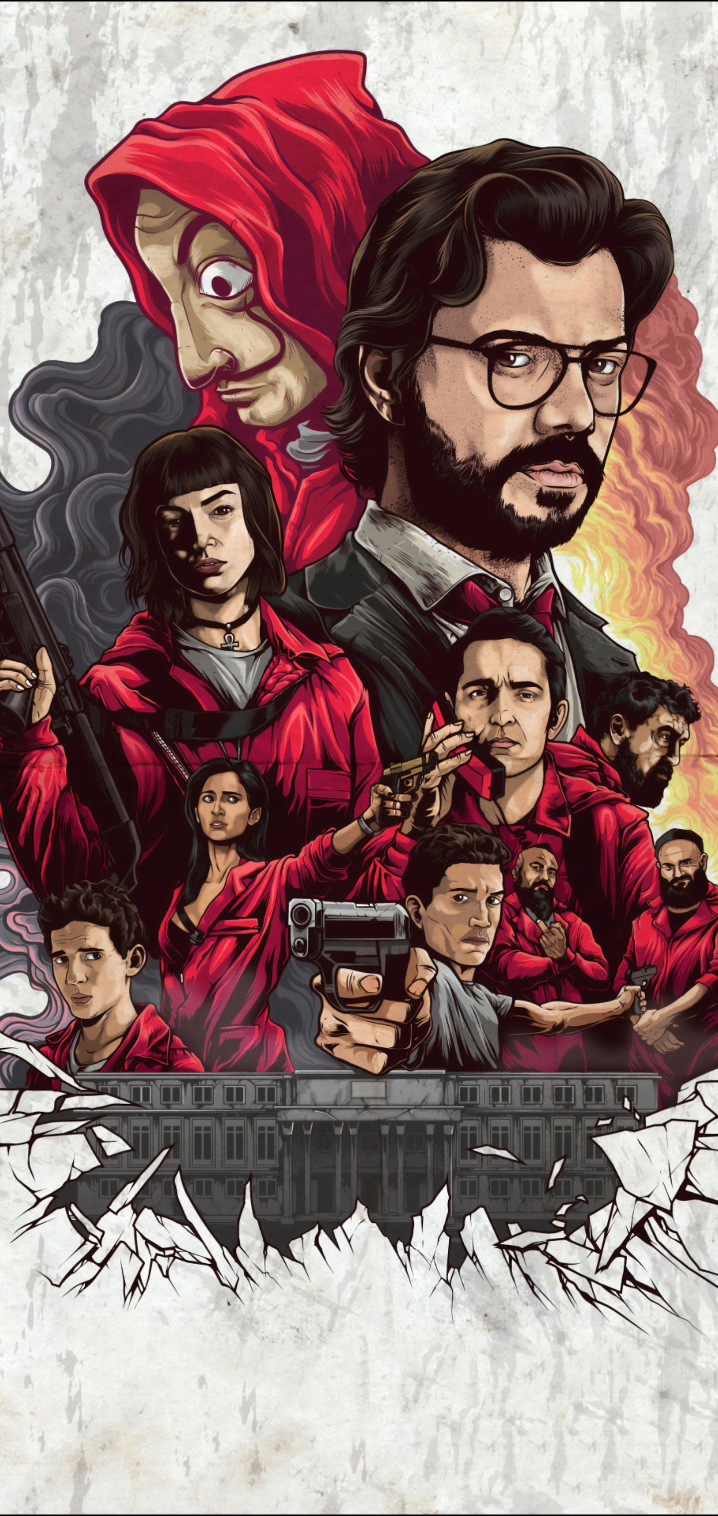 1440x3040 For all the La Casa De Papel (Money Heist) fans there