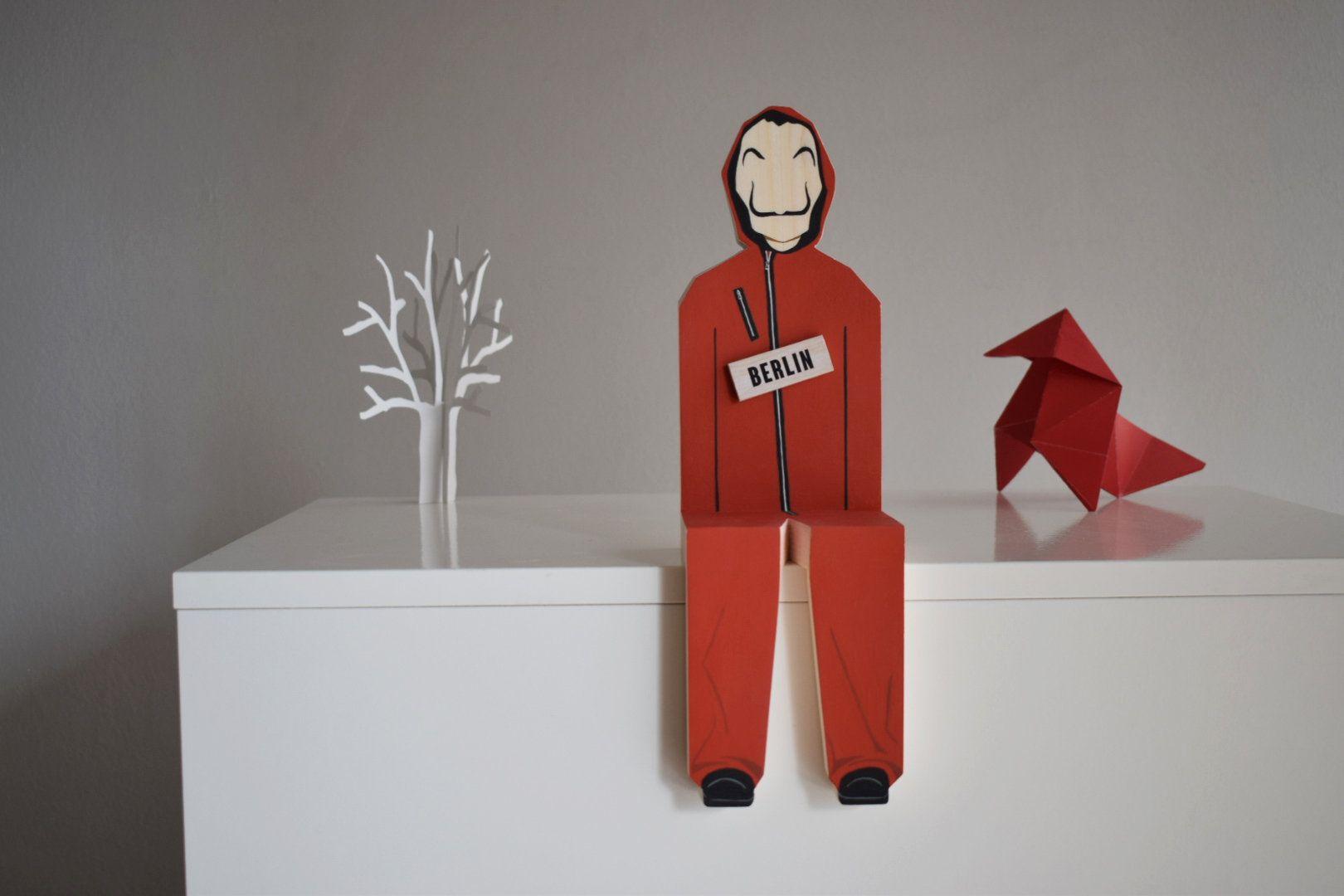 1620x1080 La Casa De Papel Wooden Figurine Netflix Popular Character Shelf Decor Movie Series Characters Money Heist. Wooden figurines, Shelf decor, Wooden
