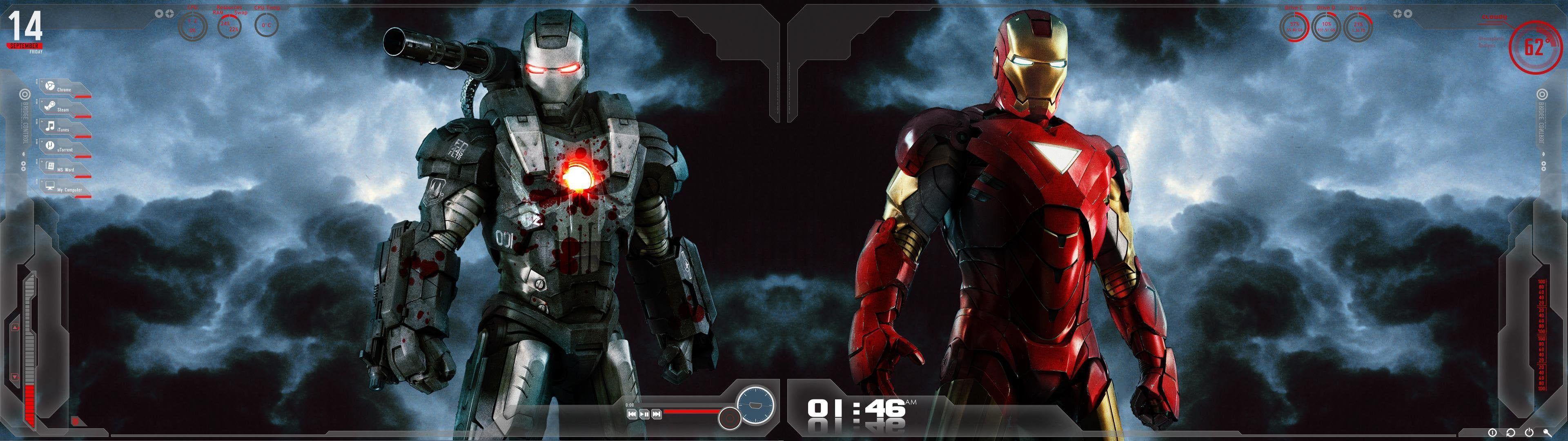 Iron Man Dual Monitor Wallpapers - Top Free Iron Man Dual Monitor