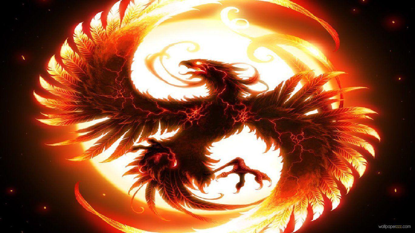 Dragon And Phoenix  Bob Eggleton Wallpaper Image