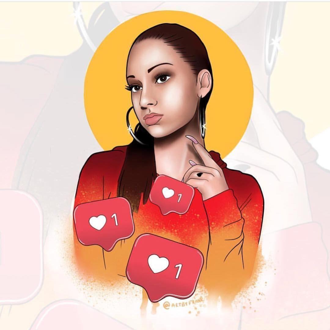 1080x1080 Bhad Bhabie Cartoon Wallpaper