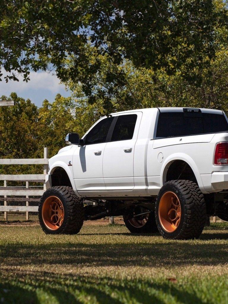 768x1024 Download 768x1024 Dodge Ram White Pickup Cars Wallpaper for Apple iPad Apple iPad Mini