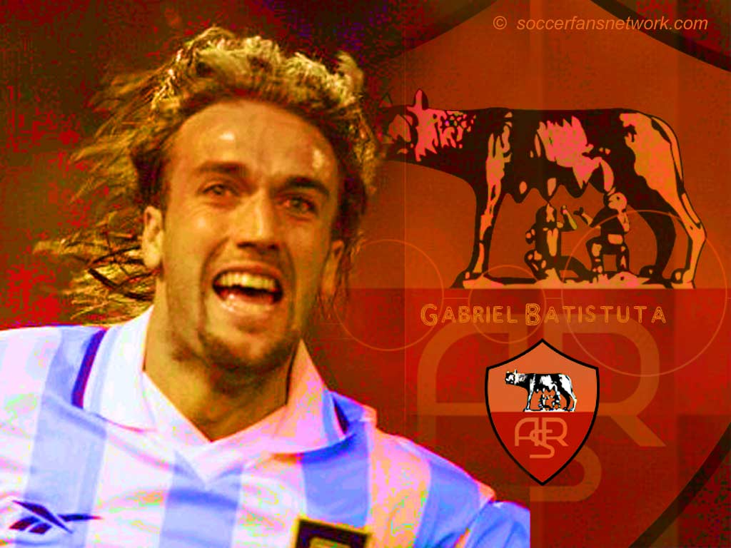 1024x768 Gabriel Batistuta Football Wallpaper