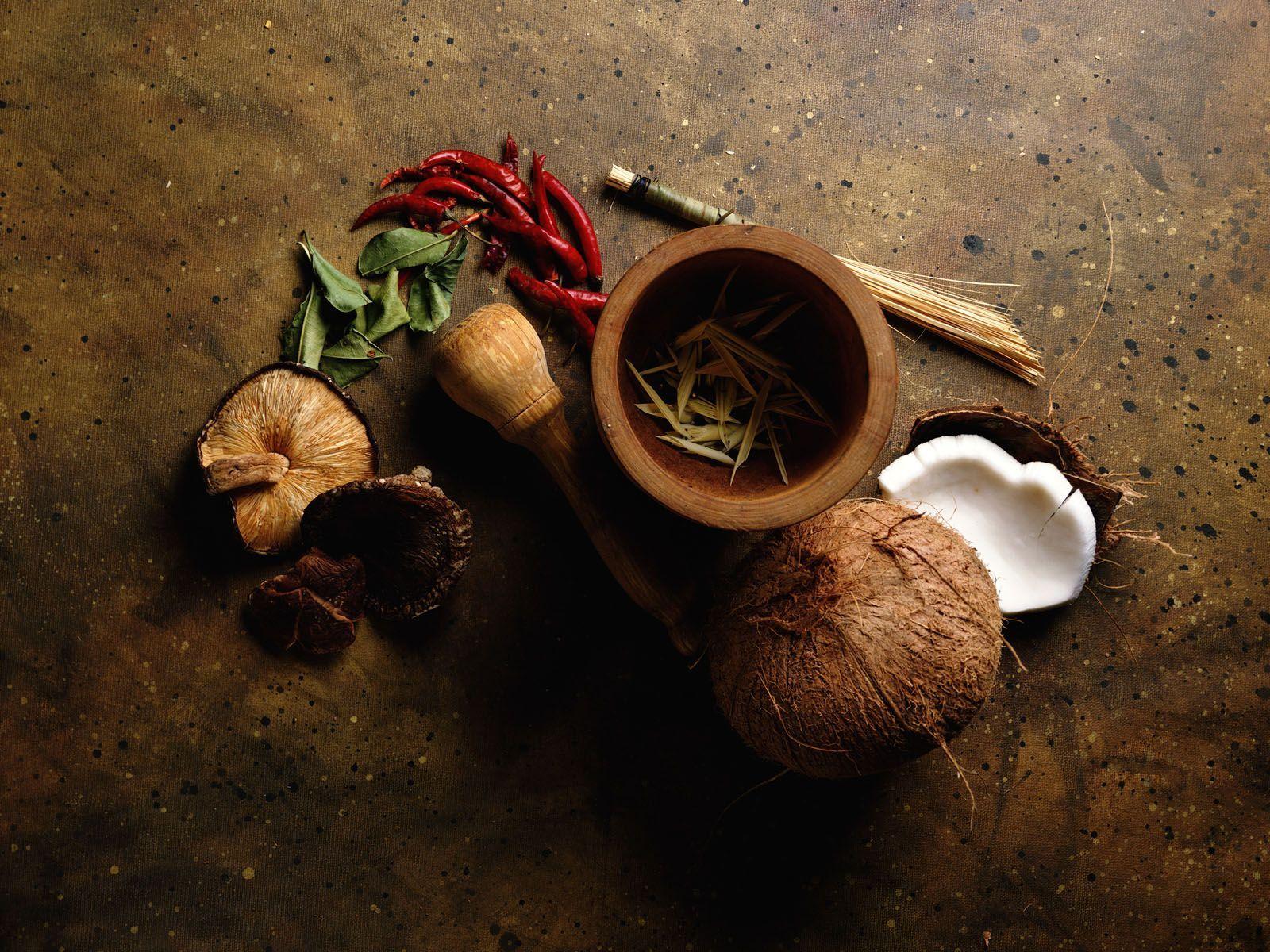1600x1200 Desktop Background // Wallpaper PC // Food // Thai spices. Wallpaper deskx1200. Thai spices, Thai food photography, Spices photography