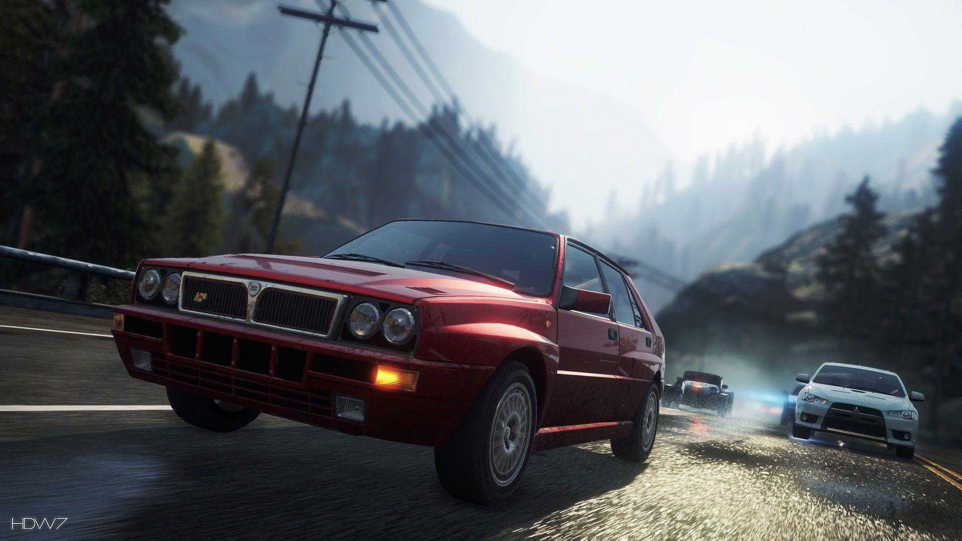 1920x1080 need for speed most wanted 2012 lancia delta hf integrale evo 2 widescreen HD wallpaper. HD wallpaper gallery