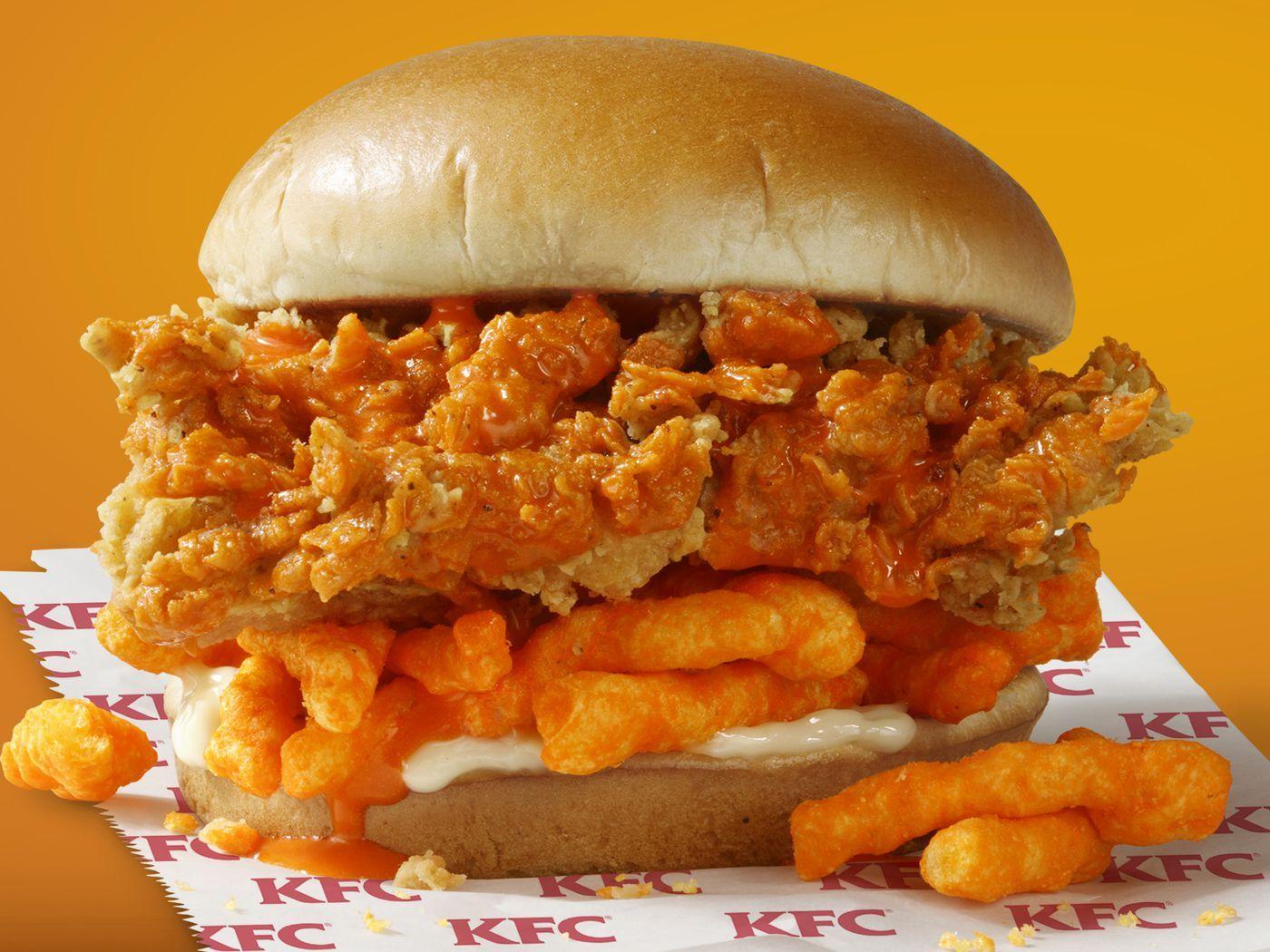 1400x1050 KFC's Cheetos Sandwich Is A Limited Time Only Junk Food Monster
