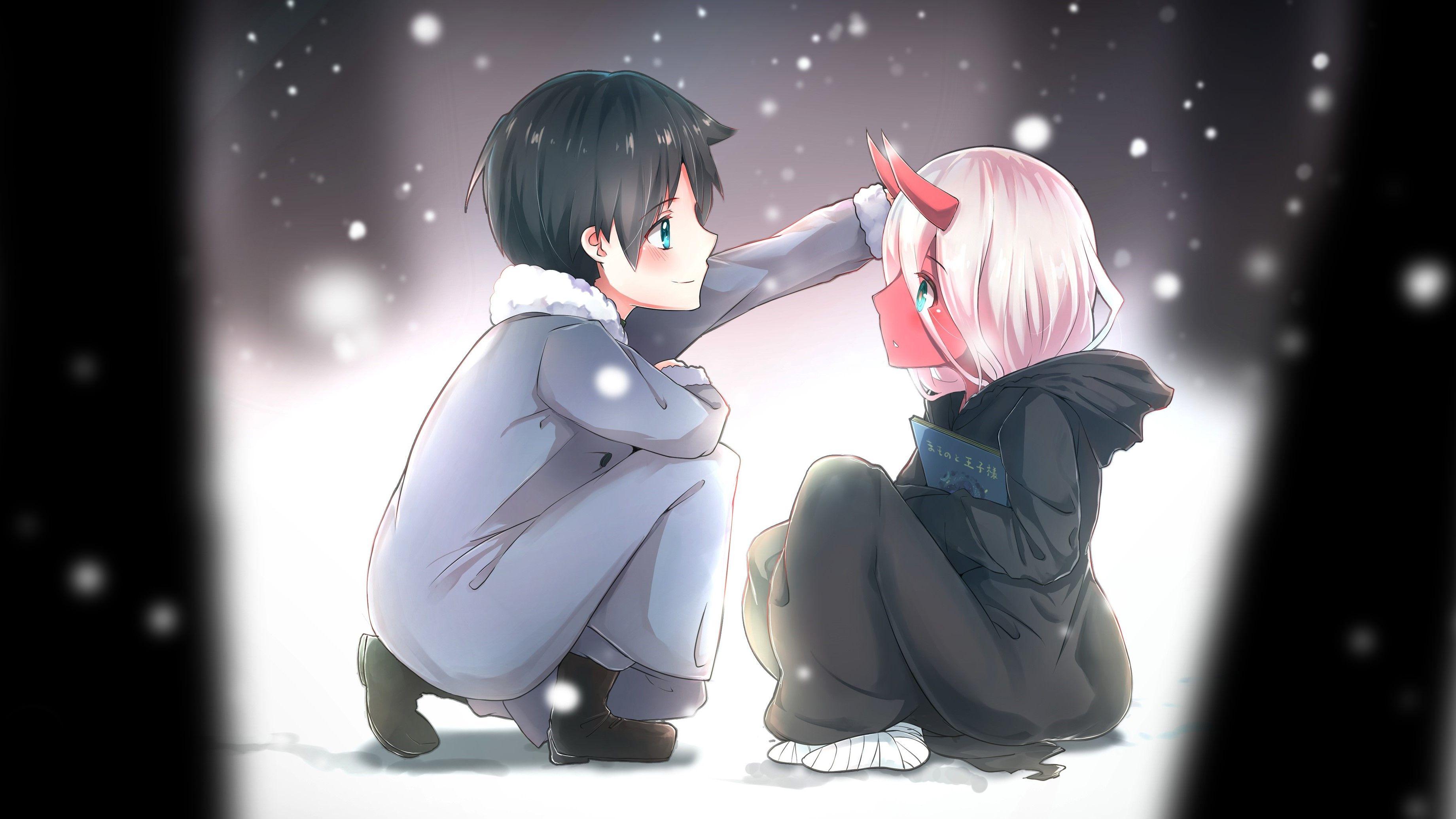 3681x2070 Hiro and Zero two, Darling