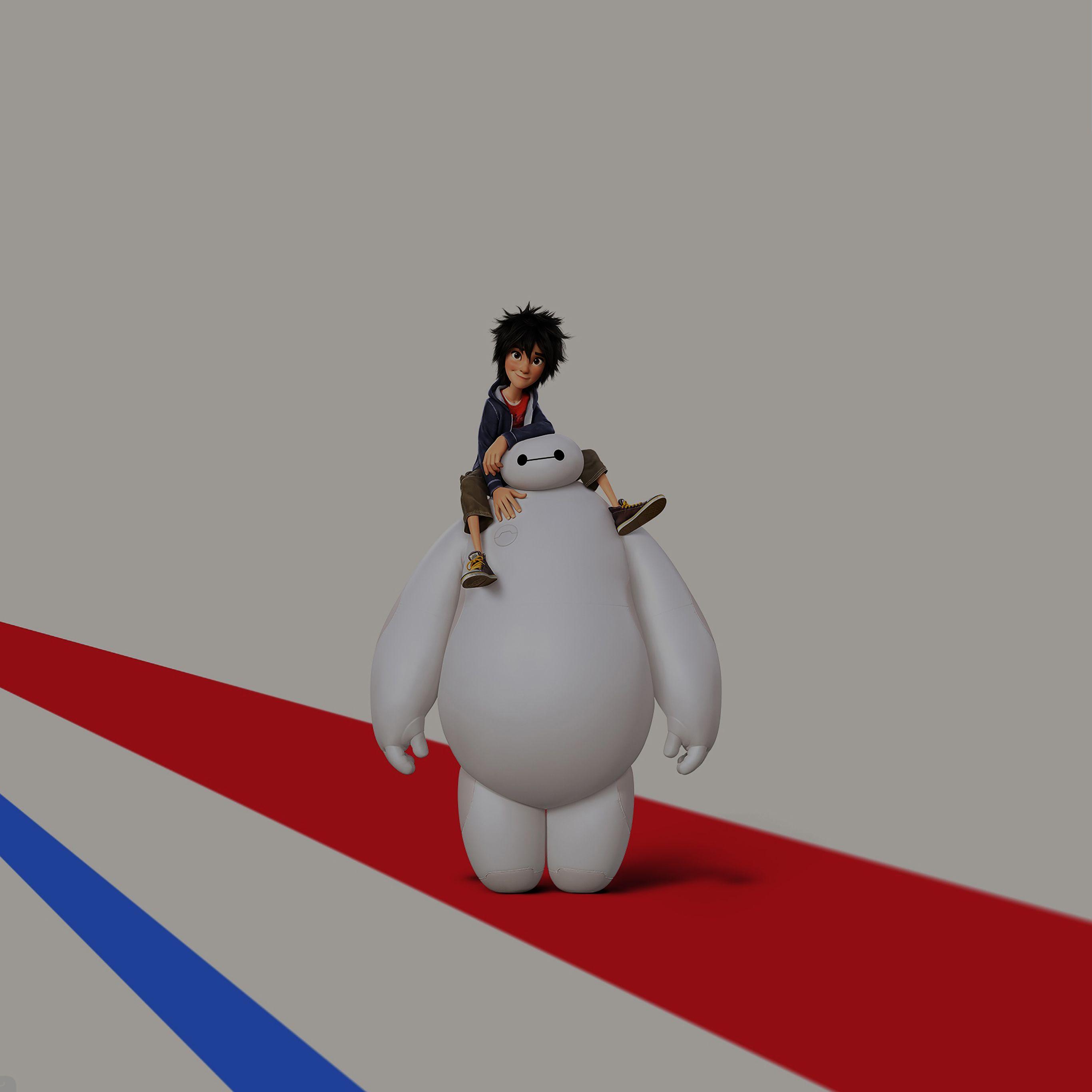 2732x2732 Big Hero 6 Cute Dark Disney Art Illust