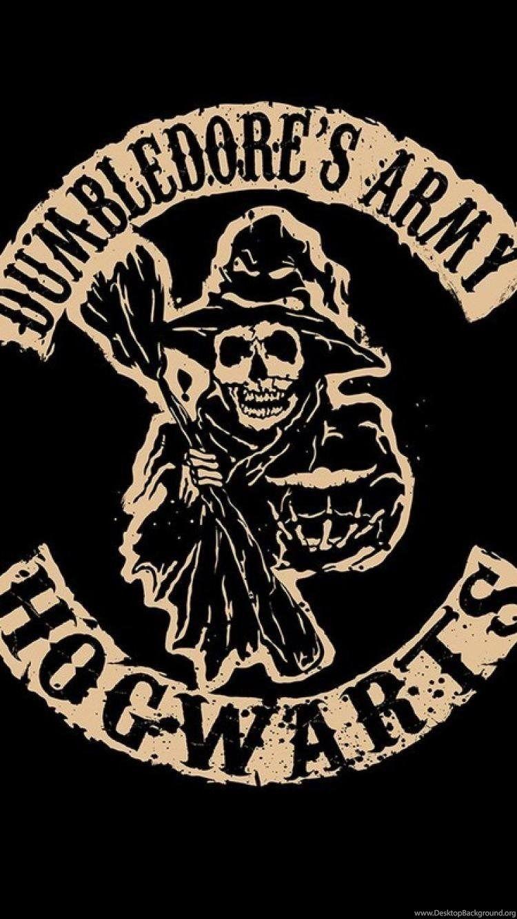 750x1334 Army Sons Of Anarchy Harry Potter Hp Soa Wallpaper Desktop Background