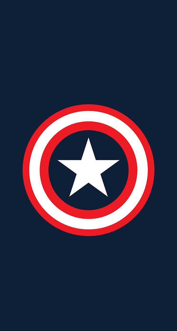 744x1392 Captain America Shield iPhone Wallpaper