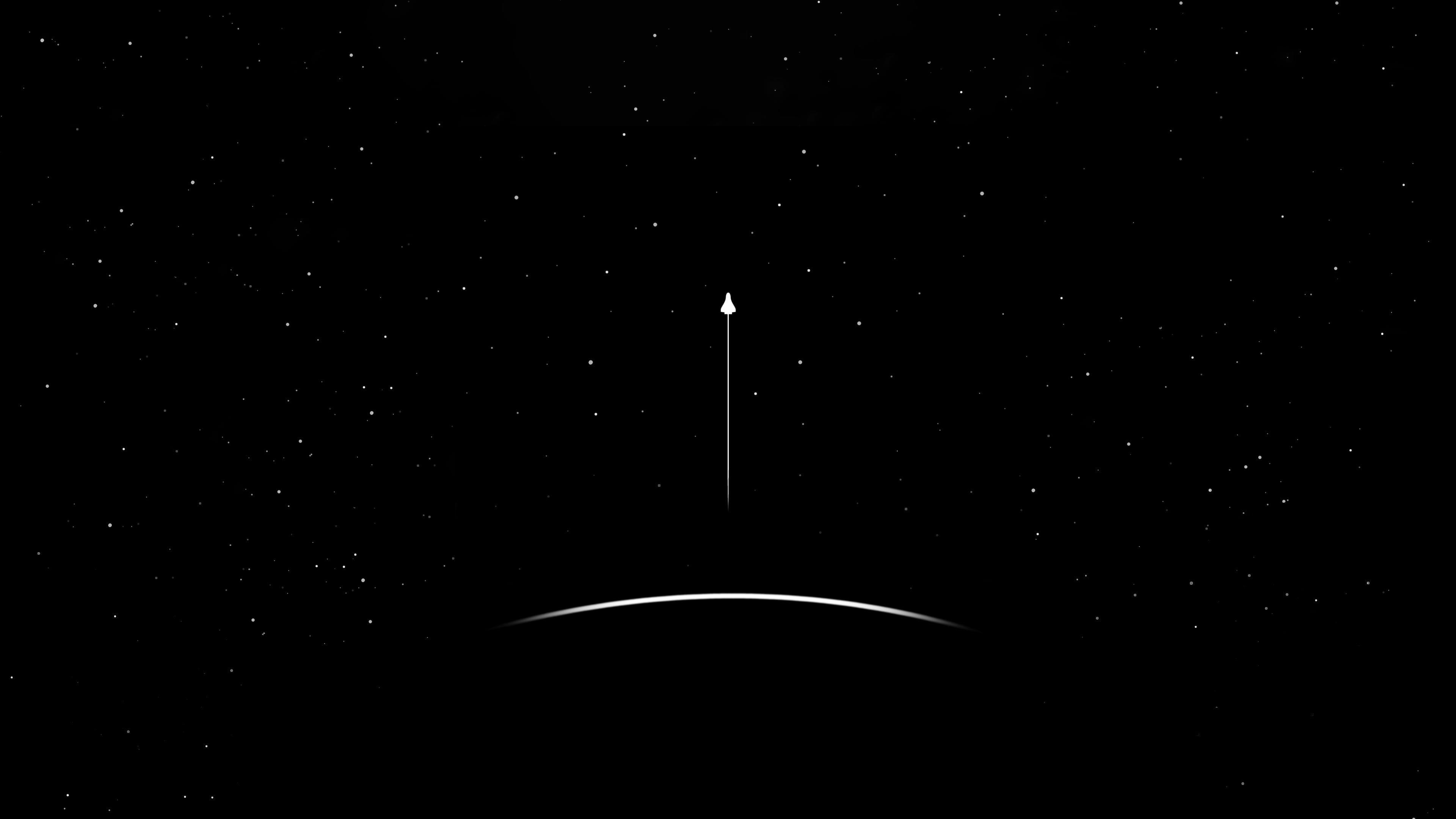 3840x2160 Stars wallpaper, simple, simple background, minimalism, black background. Minimalist wallpaper, Star wallpaper, Background HD wallpaper
