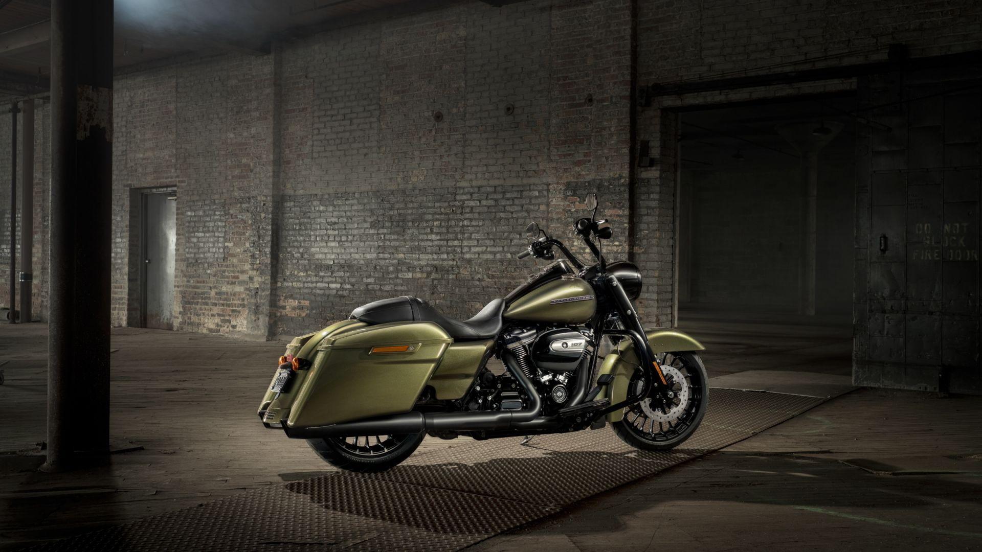 1920x1080 Desktop Wallpaper Harley Davidson Road King, Motorcycle, HD Image, Picture, Background, 0101e1