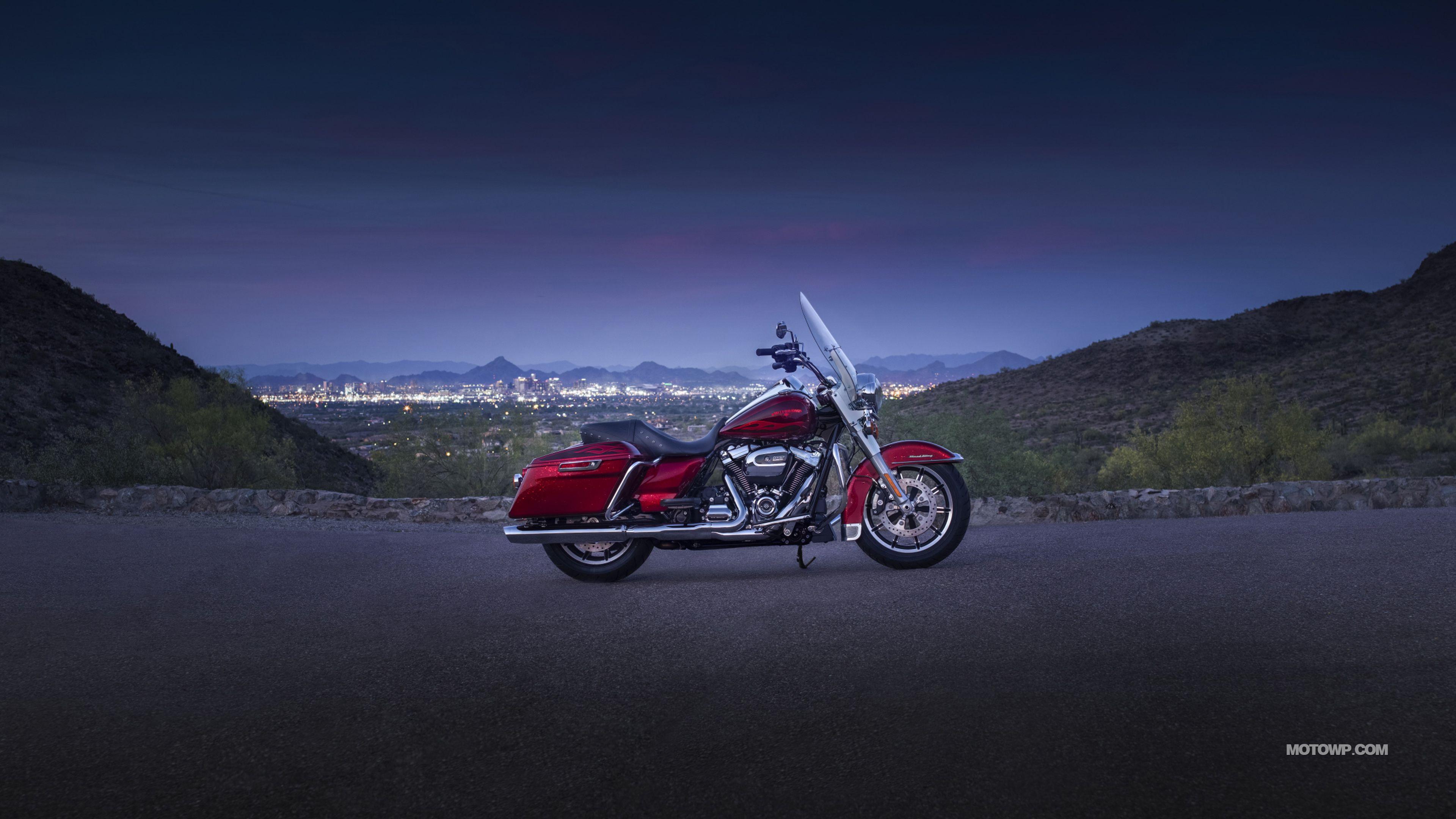 3840x2160 Motorcycles Desktop Wallpaper Harley Davidson Touring Road King