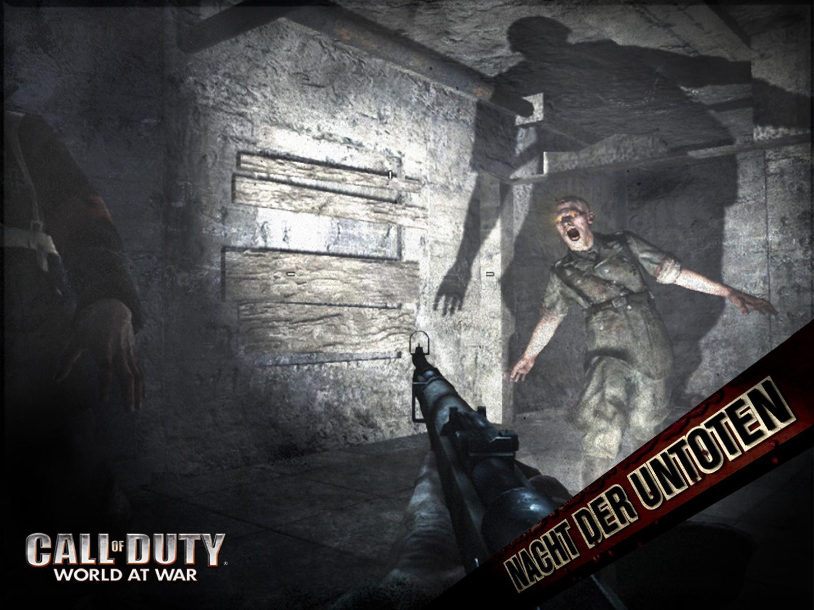 1600x1200 Attack By Flashlight Of Duty World At War Wallpaper