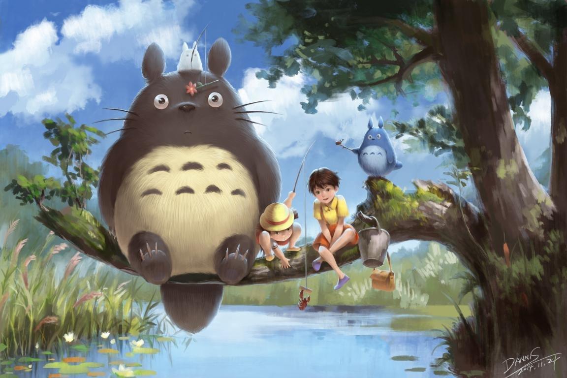 1152x768 My Neighbor Totoro wallpaper HD for desktop background