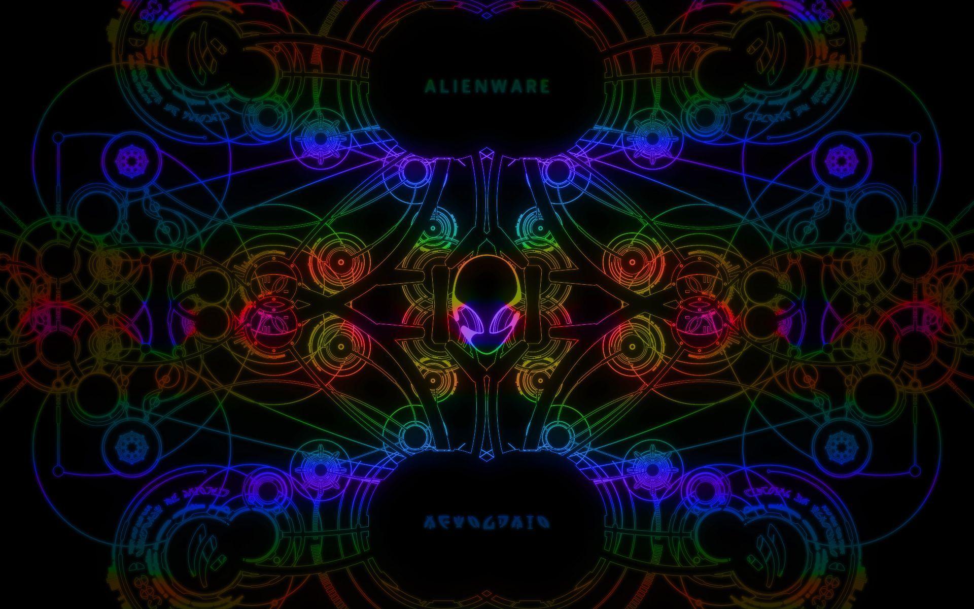 1920x1200 Alienware Desktop Background Technology Rainbow Colored 1920x1200. Cool desktop background, Desktop themes, Cool desktop