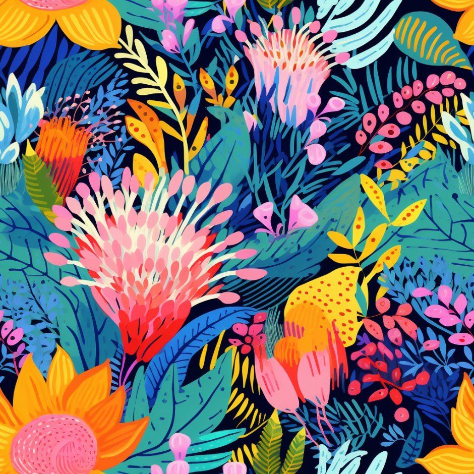 940x940 Botanical Peel and Stick Wallpaper Floral 24W x 27'L Roll