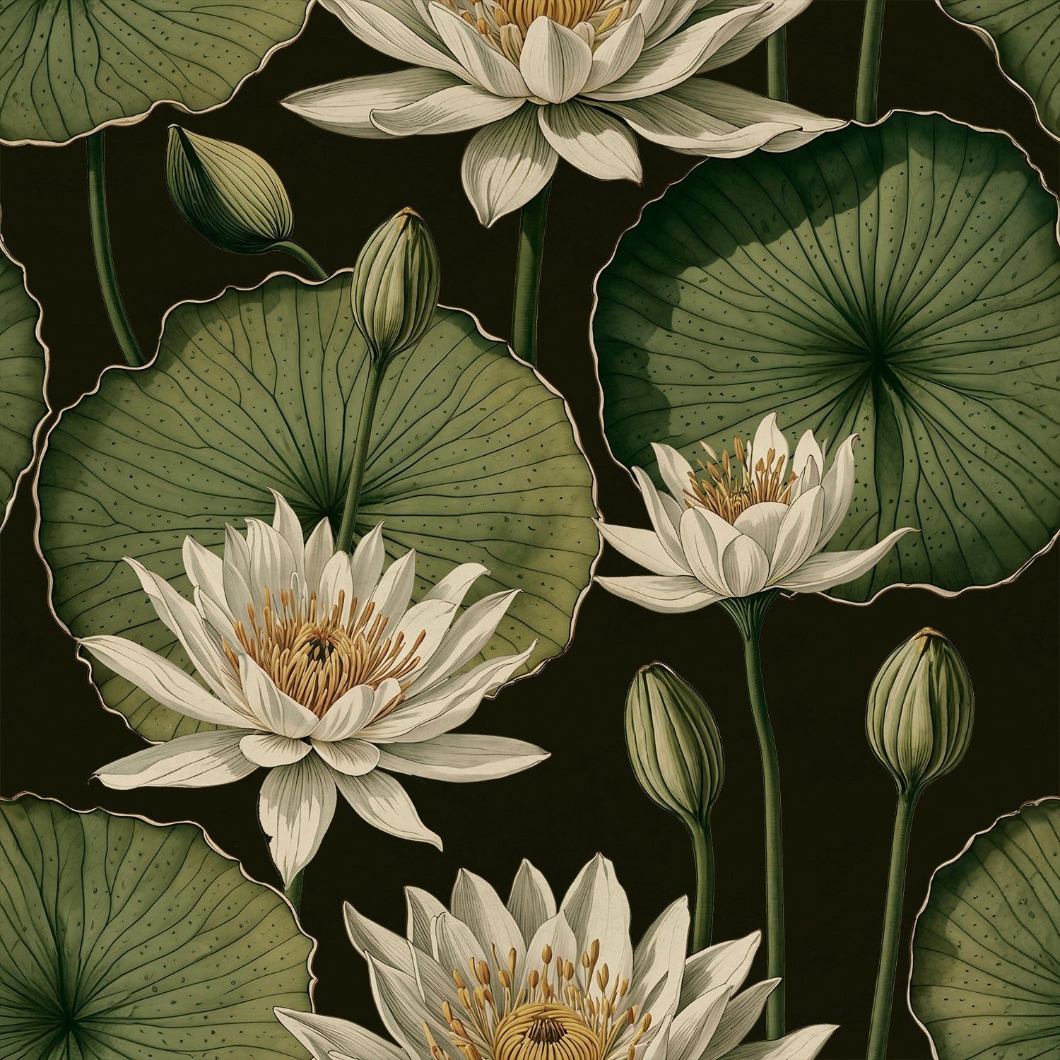 1500x1500 Floral Wallpaper