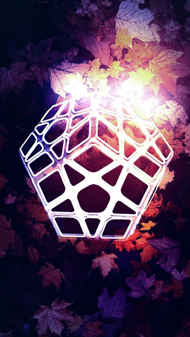 736x1308 Megaminx wallpaper rubik cube