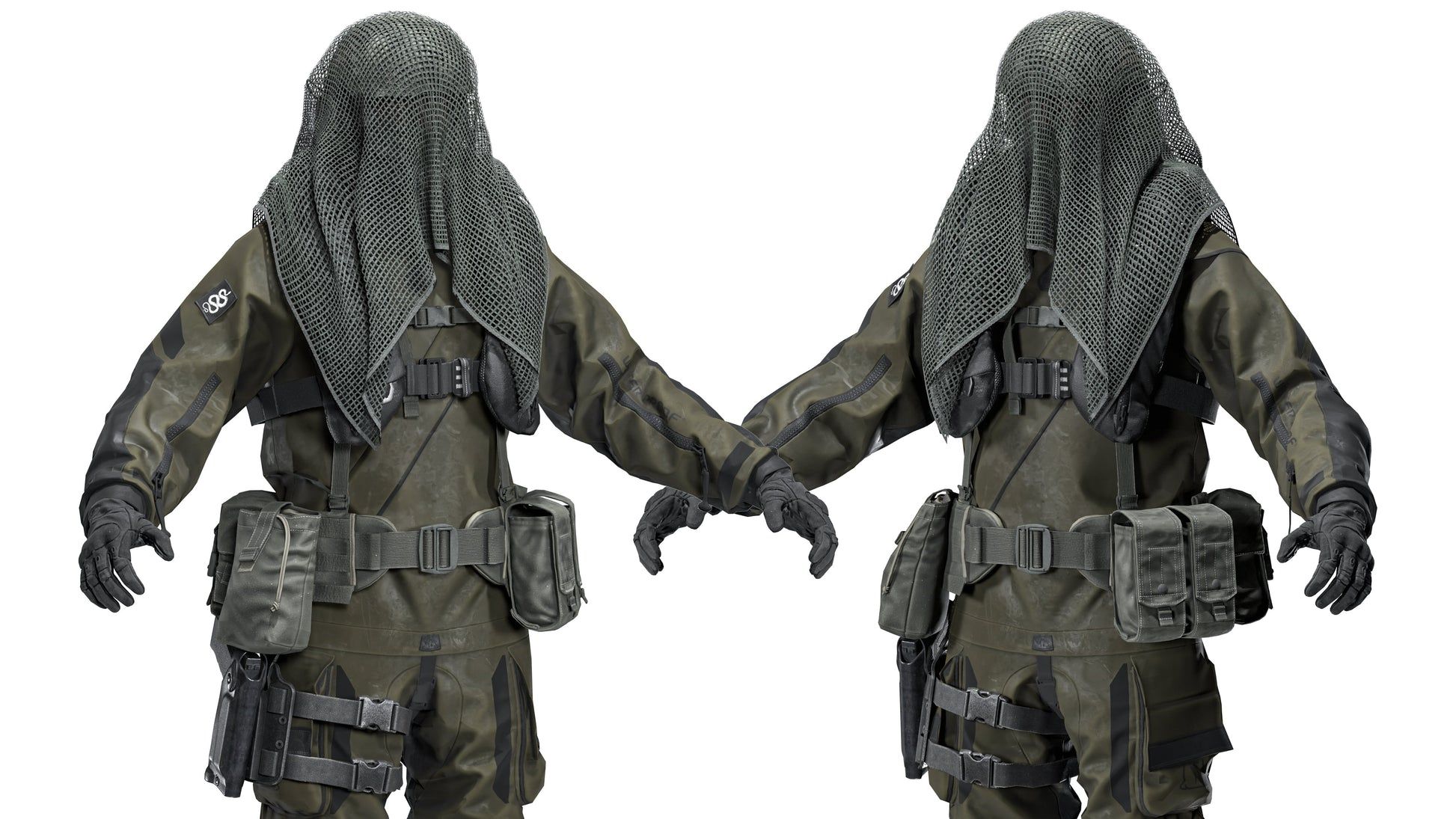 1946x1095 DANISH FROGMAN OPERATOR (RIGGED) Poly 3D Model. Game Ready