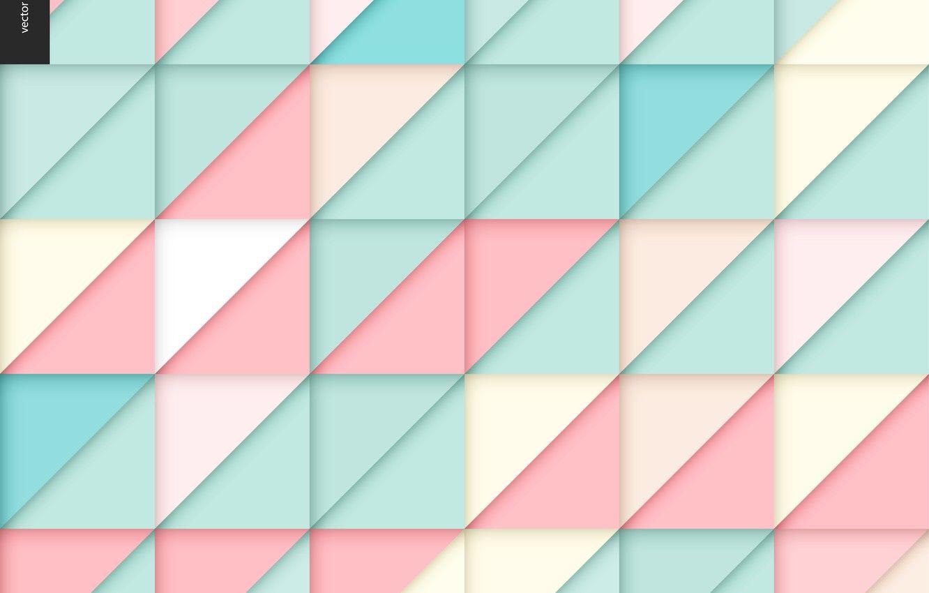 pink and blue geometric shapes wallpaper