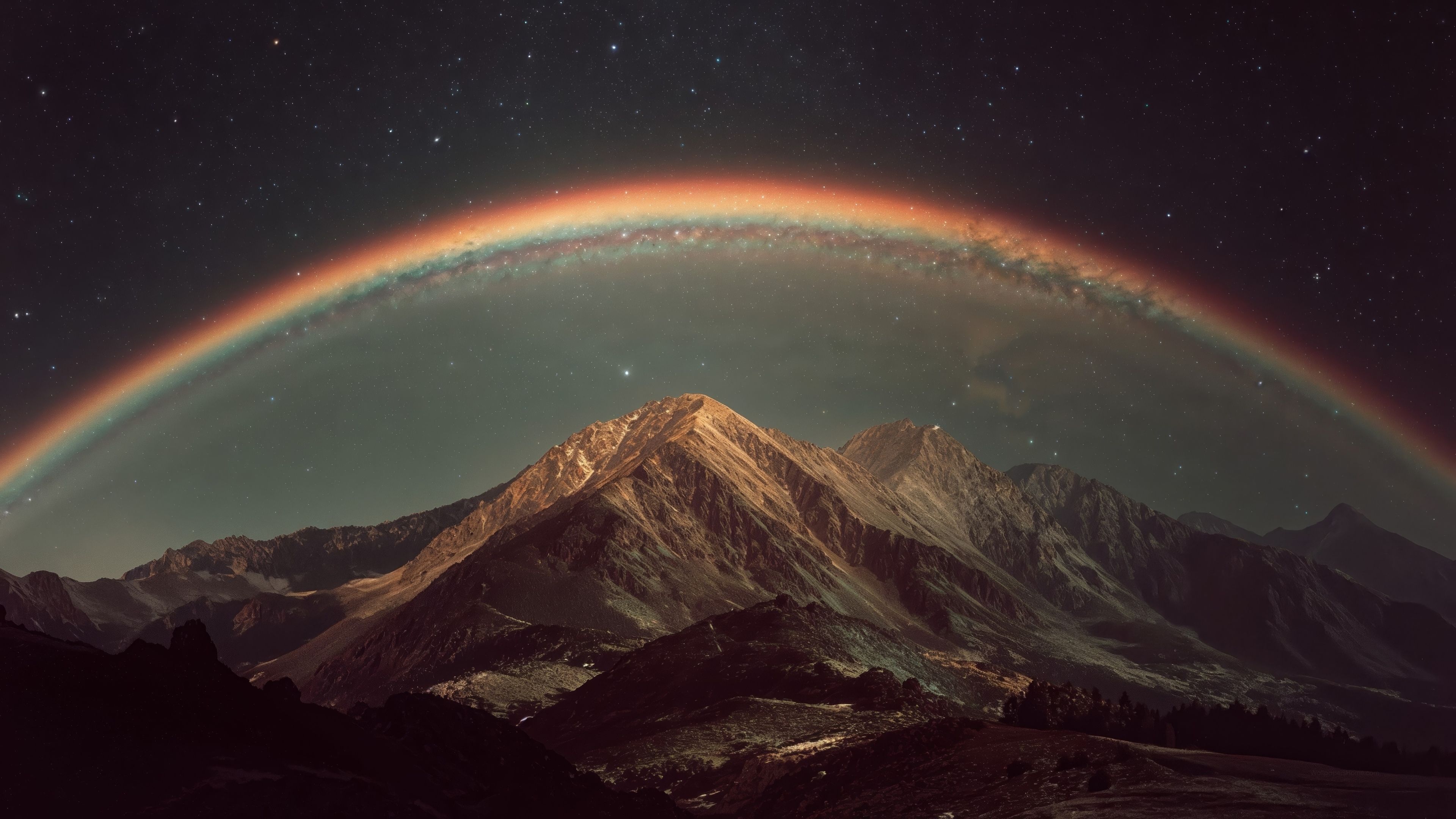 3840x2160 Ethereal light Wallpaper 4K landscape, Prism