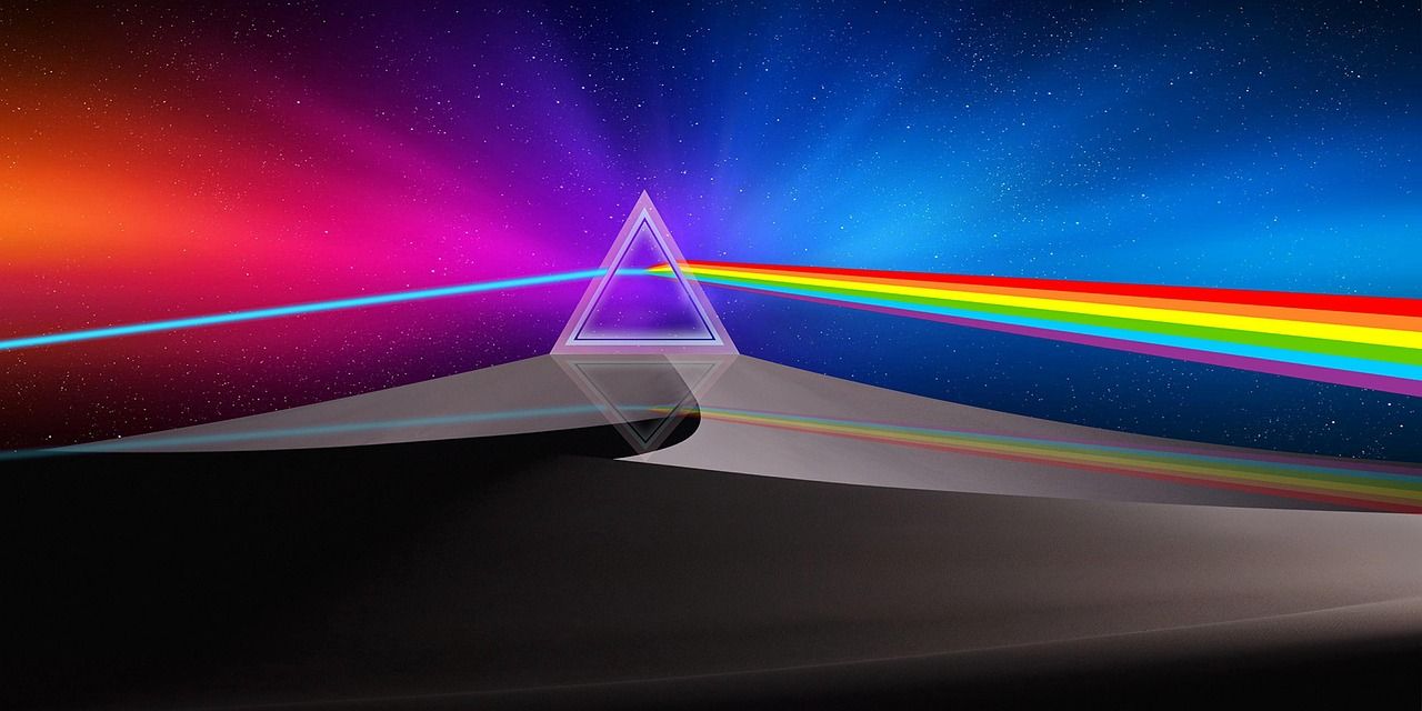 1280x640 Download Pyramid Prism Triangle. Royalty Free Stock Illustration Image