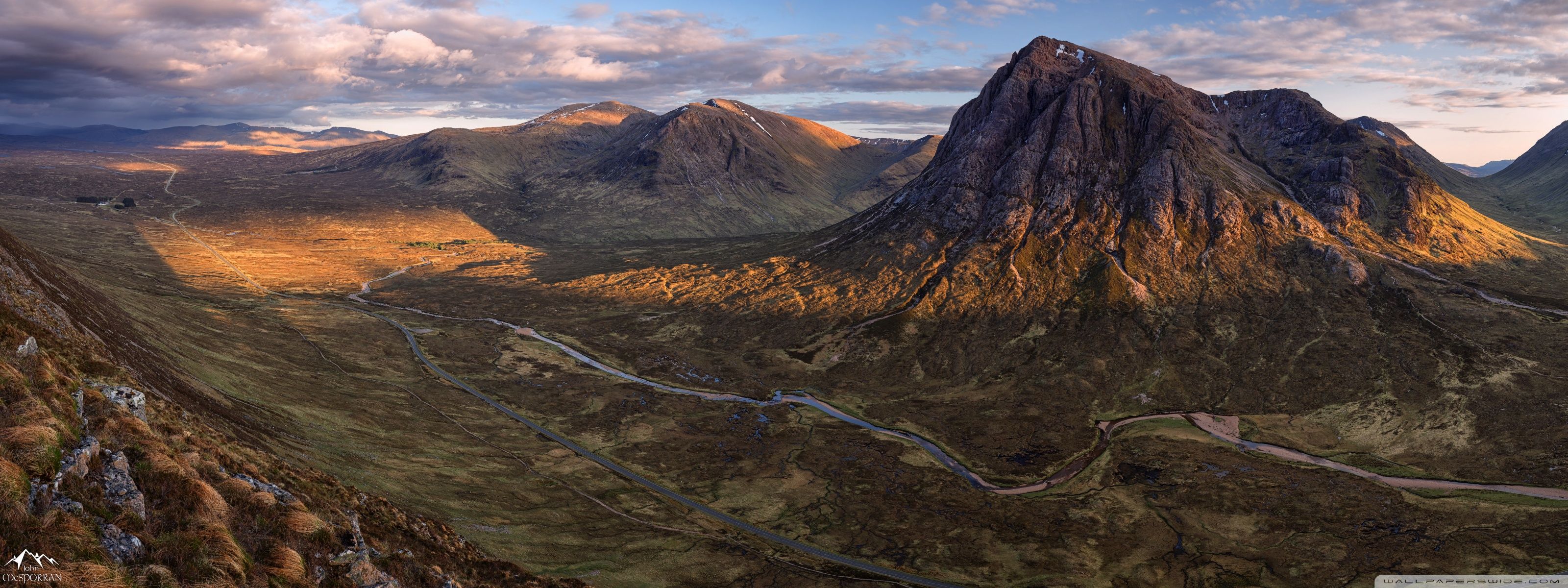 3200x1200 The Mountains of Scotland 4K UHD Wallpaper for UltraHD Desktop and TV : Dual Monitor
