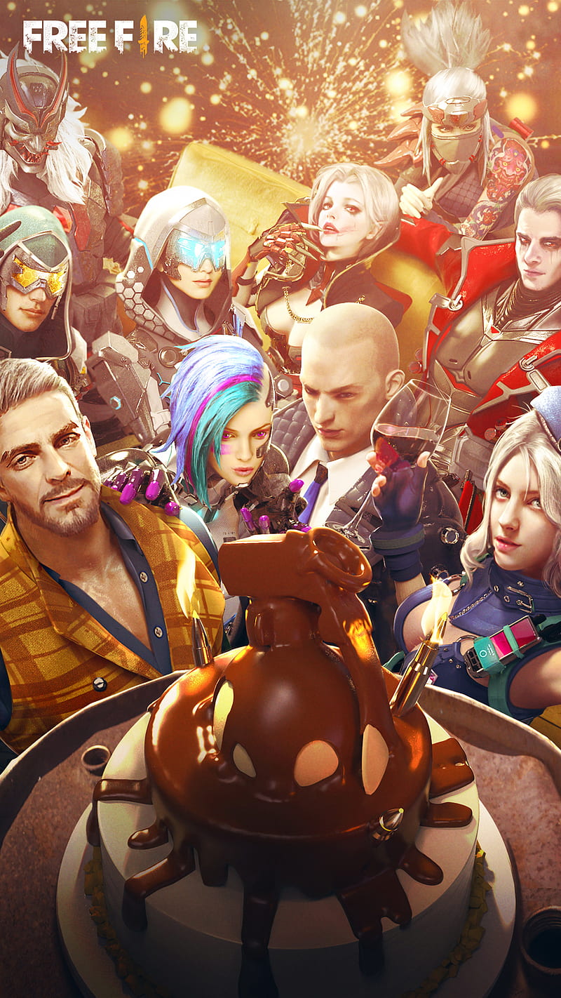 800x1422 FF 2 Anniversary, battle, fire, garena, the donato, HD phone wallpaper