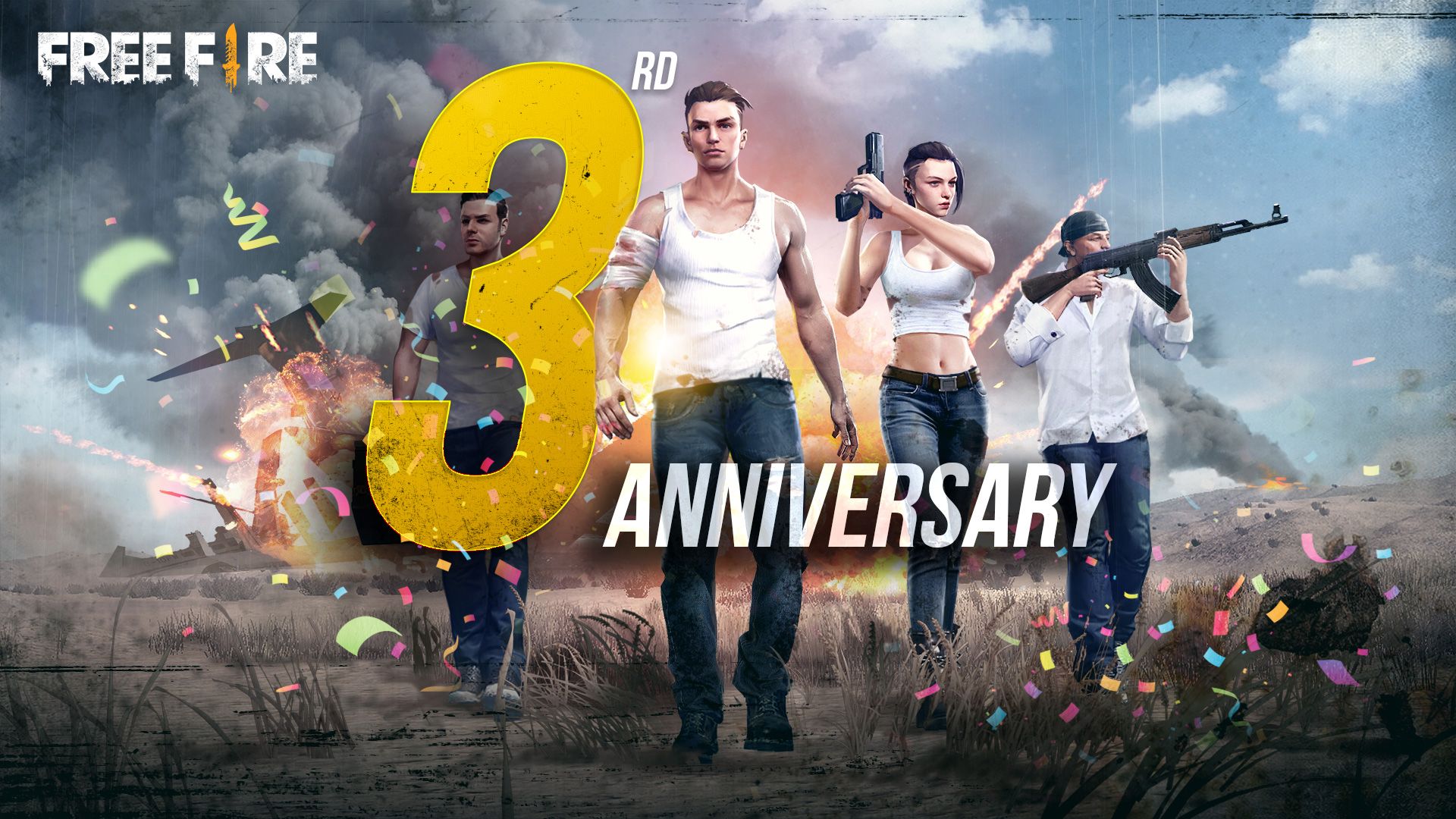 1920x1080 Free Fire 3rd Anniversary to Farm Event Currency and Claim Unique Rewards