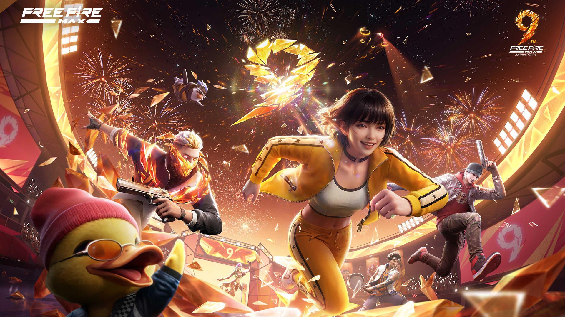 1920x1080 Free Fire: 9th Anniversary For Android IOS