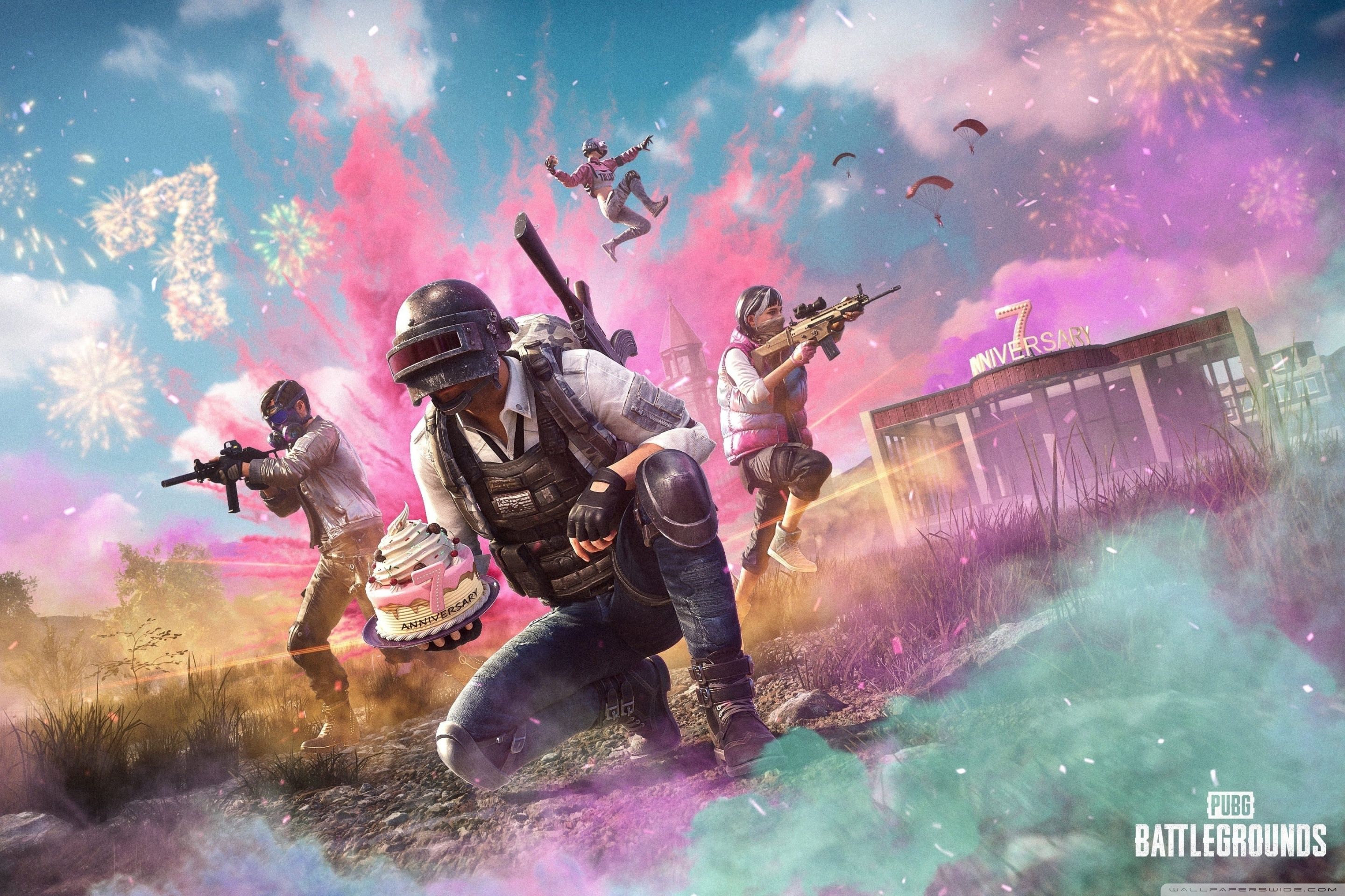 2880x1920 PUBG 7th Anniversary Party for All 4K UHD Wallpaper for UltraHD Desktop and TV : Widescreen and UltraWide Display : Dual Monitor : Smartphone and Tablet Devices
