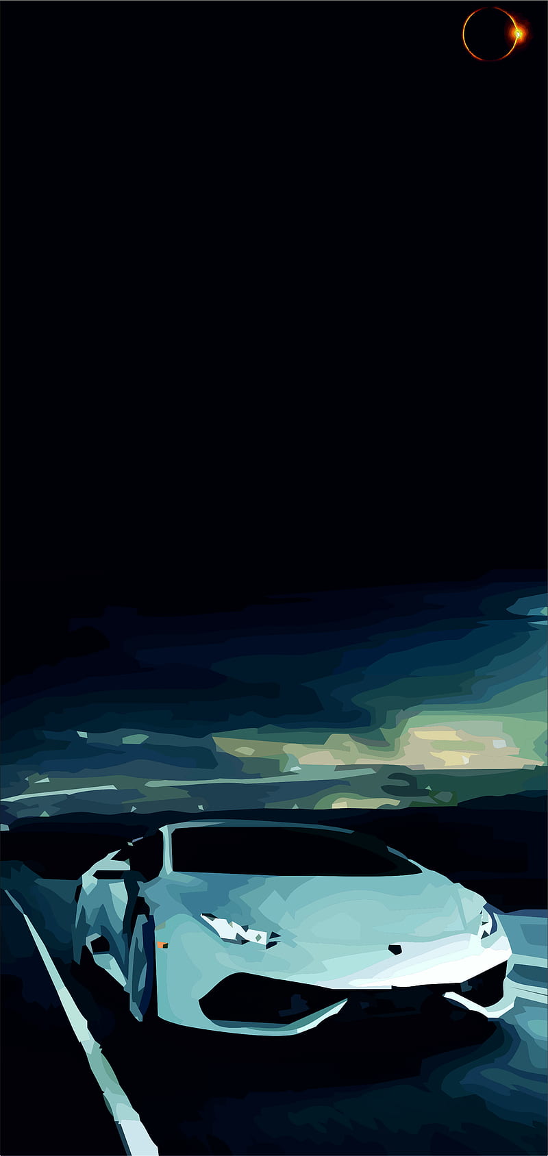 800x1688 S10 PUNCH HOLE black, car, dark, lamborghini, punch hole, samsung s white, HD phone wallpaper
