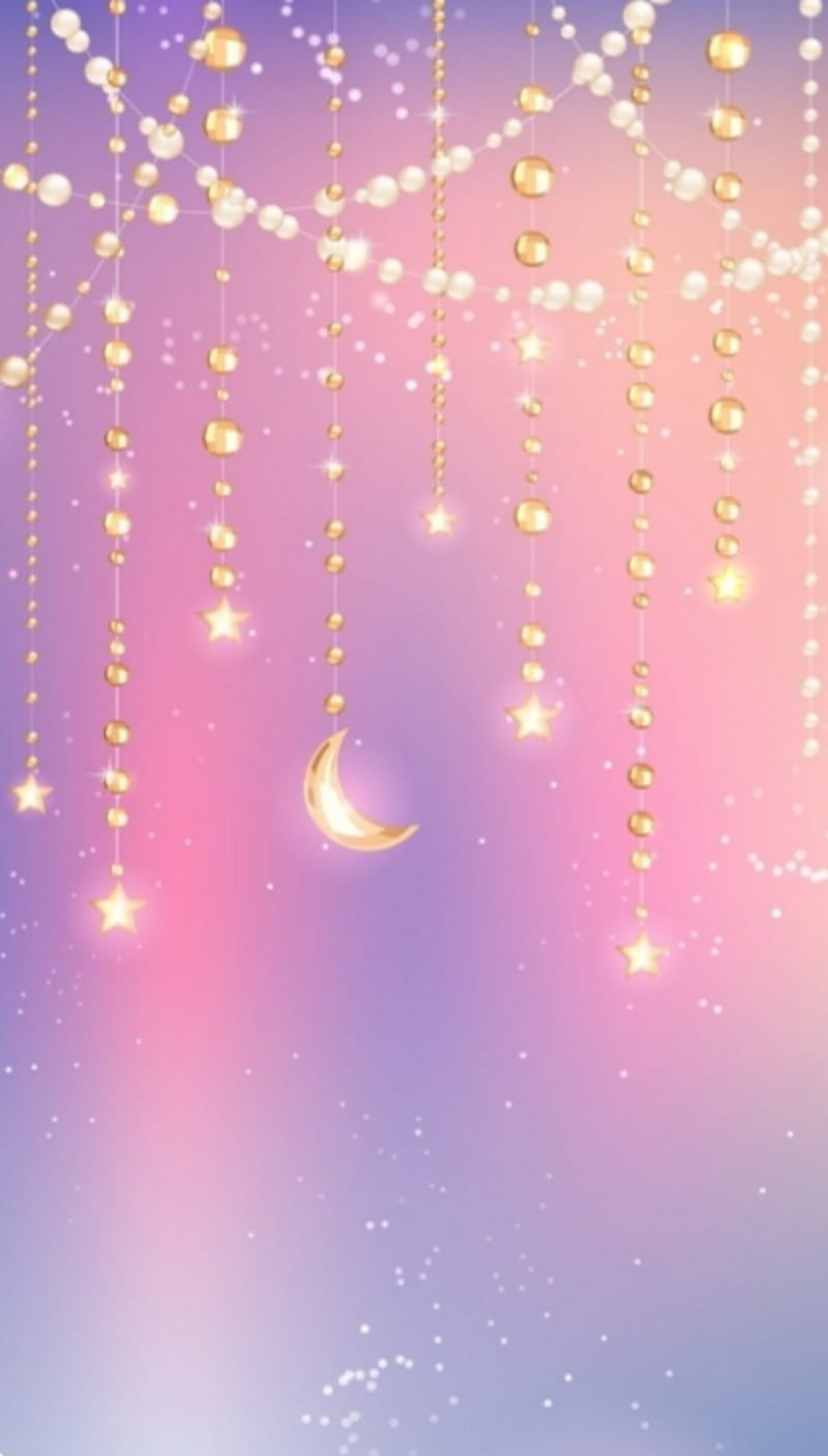 800x1407 Magic Moon and Stars, abstract, colors, light, HD phone wallpaper