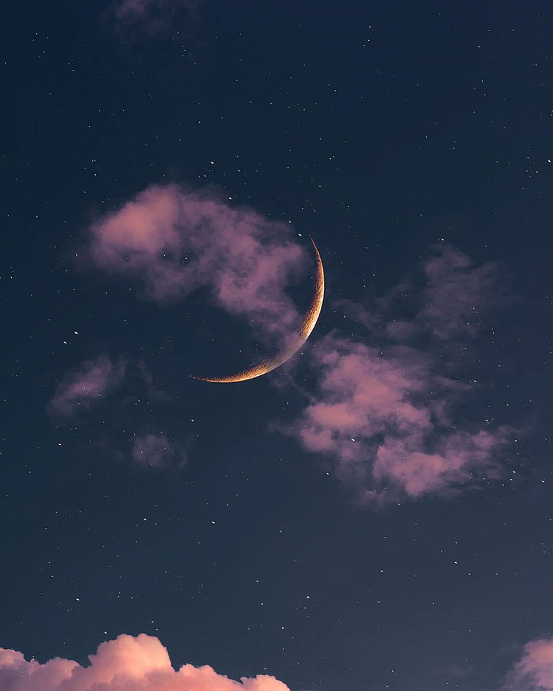 800x1000 Moon Stars Galaxy, ipad, iphone, moons, pink, planet, purple, star, HD phone wallpaper