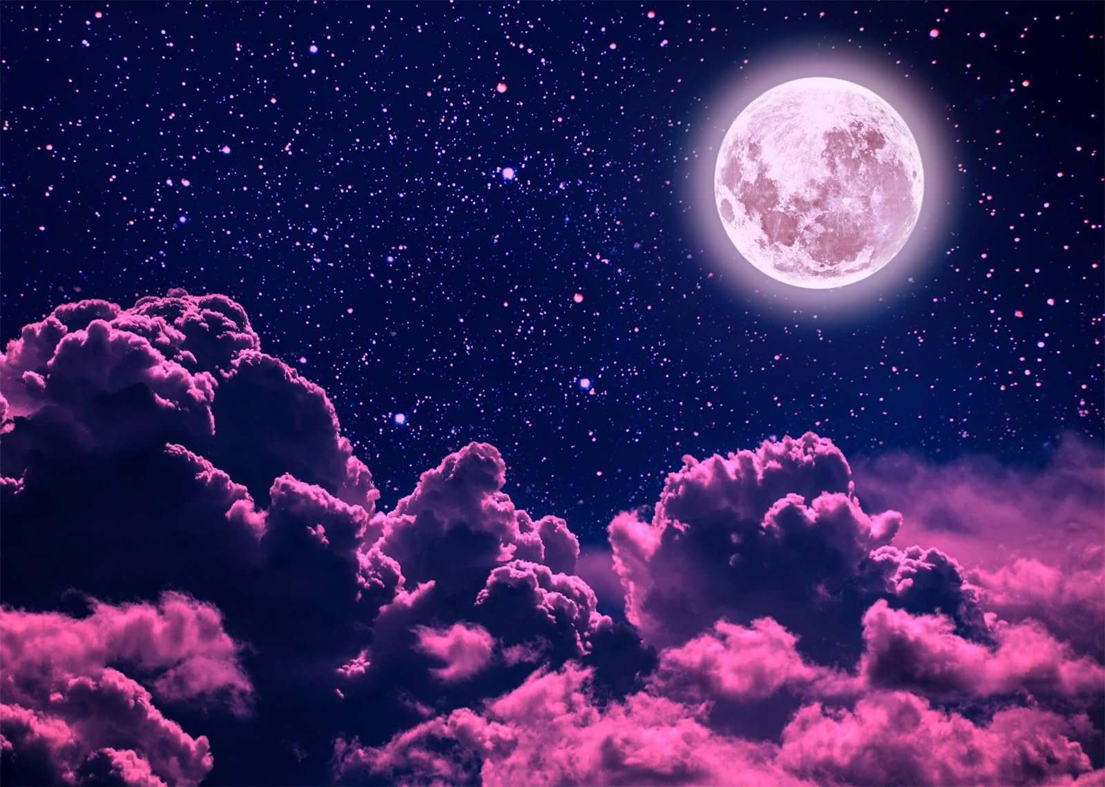 1600x1140 CORFOTO 1.5x1.2m Starry Sky Backdrop Pink Night Stars Background Nebula Photography Background Pink Moon Starry Night Backdrop Kids Stars Theme Birthday Party Photo Props Home Decor: Amazon.co.uk: Electronics & Photo