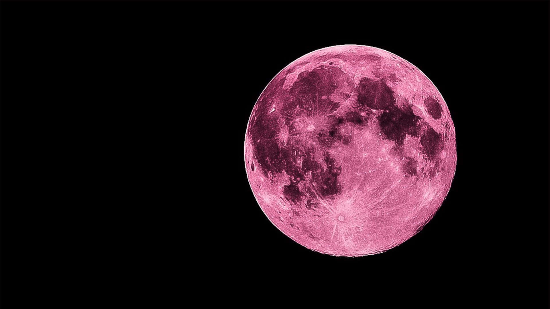 1920x1080 Download HD Pink Moon Night Sky Wallpaper