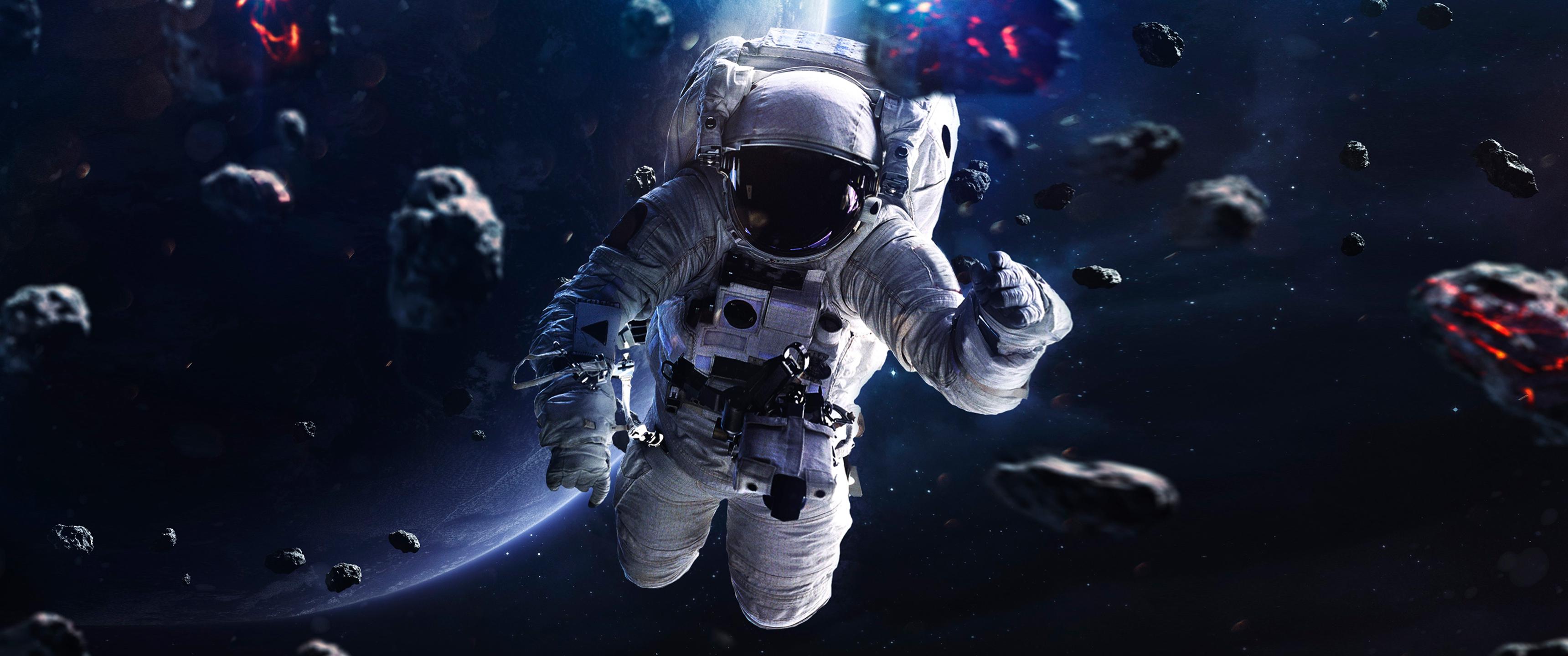 3440x1440 Astronaut By Vadim Sadovski (Post Processing By Me). 3440 X 1440
