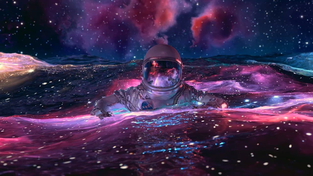 1280x720 Floating In Space by Visualdon 4K Version