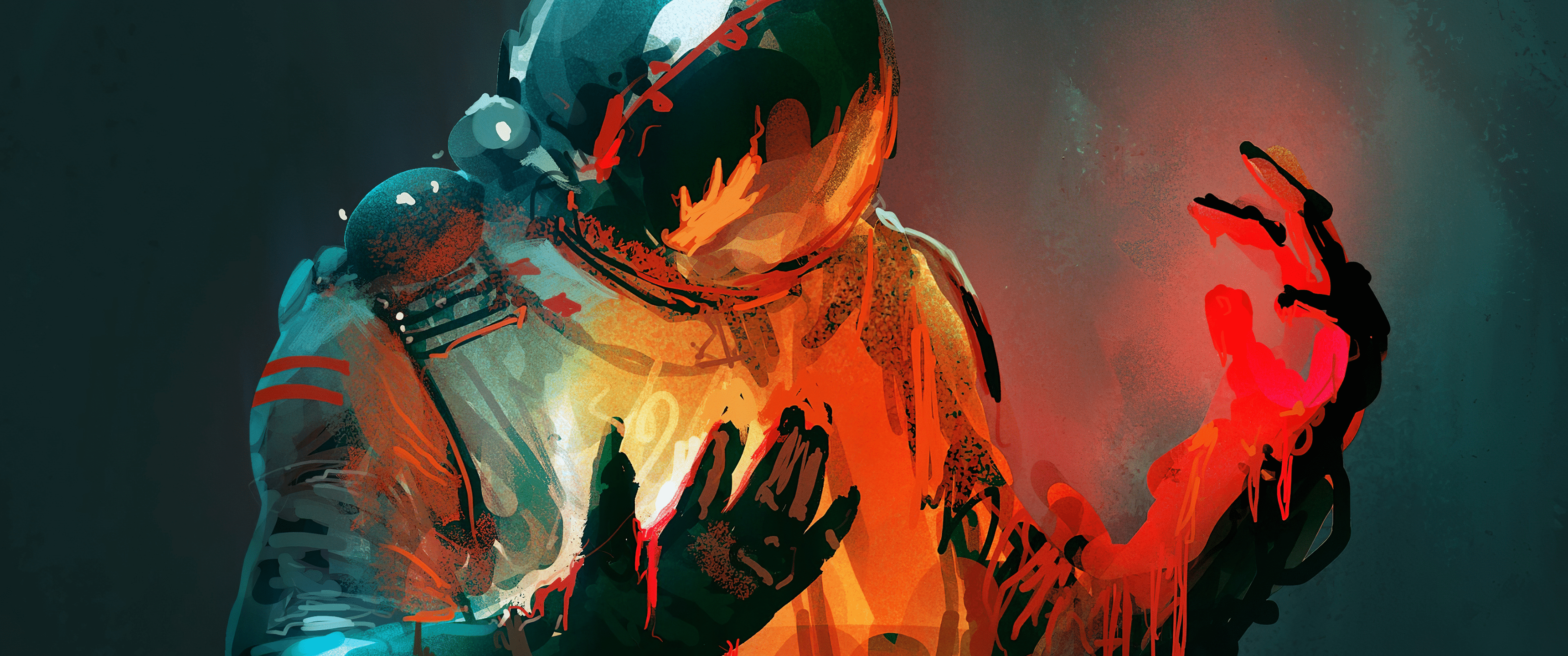 3440x1440 Astronaut by Nikolai Lockertsen x 1440