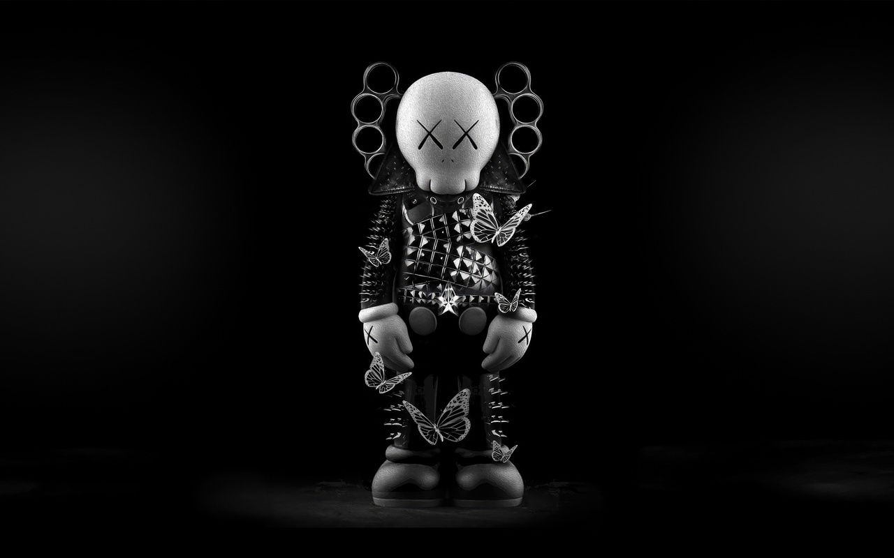 1280x800 Dark Kaws Black 720P , HD 4k Wallpaper, Image, Background, Photos and Picture
