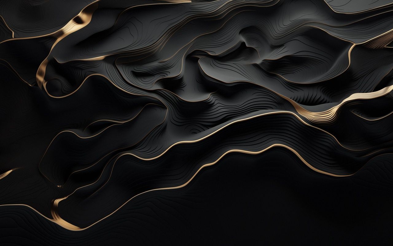 1280x800 Black and Golden Abstract Design 4K UHD Wallpaper for UltraHD Desktop and TV : Widescreen and UltraWide Display : Smartphone and Tablet Devices
