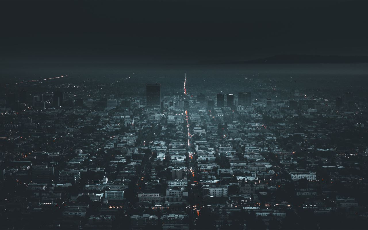 1280x800 Darkness in Los Angeles MacBook Air Wallpaper Download