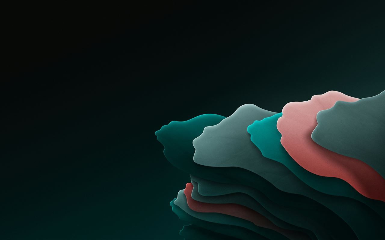 1280x800 a black background with a red and green wave MacBook Air Wallpaper Download