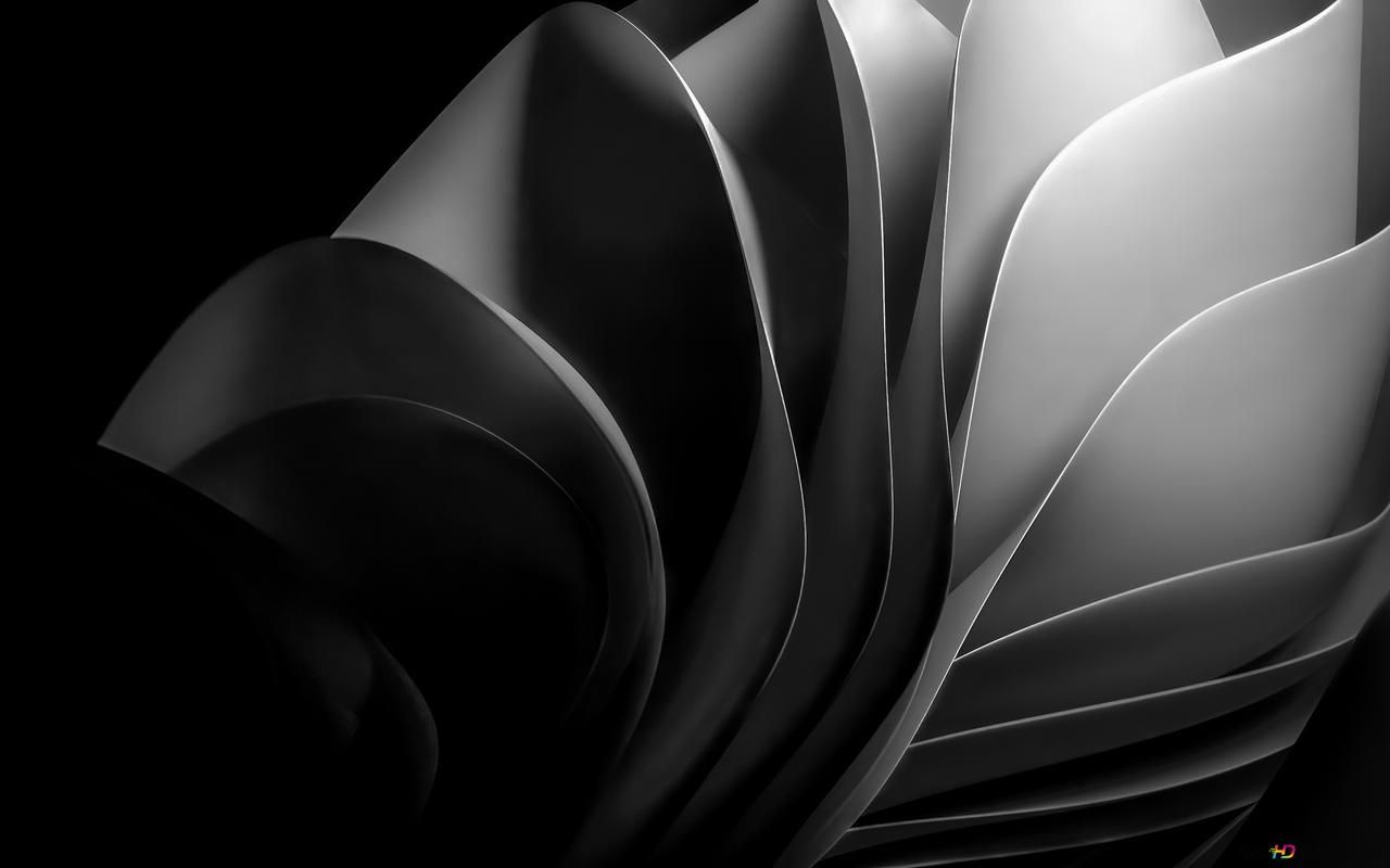 1280x800 Windows 11 dark black dark theme 4K wallpaper download